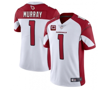 Men's Arizona Cardinals #1 Kyler Murray White 3-Star C Patch Vapor Untouchable Limited Stitched NFL Jersey