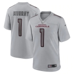 Men's Womens Youth Kids Arizona Cardinals #1 Kyler Murray Nike Gray Atmosphere Fashion Game Jersey
