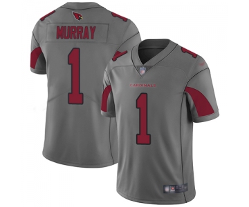 Men's Womens Youth Kids Arizona Cardinals #1 Kyler Murray Silver Stitched NFL Limited Inverted Legend Jersey