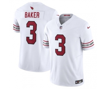 Mens Womens Youth Kids Arizona Cardinals #3 Budda Baker Nike White Vapor F.U.S.E. Limited Jersey