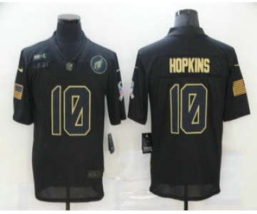 Men's Arizona Cardinals #10 DeAndre Hopkins Black 2020 Salute To Service Stitched NFL Nike Limited Jersey