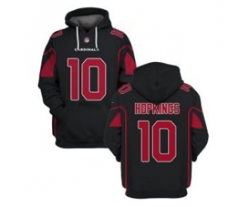 Men's Arizona Cardinals #10 DeAndre Hopkins Black 2021 Pullover Hoodie