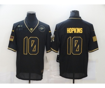 Men's Arizona Cardinals #10 DeAndre Hopkins Gold Camo 2020 Salute To Service Stitched NFL Nike Limited Jersey