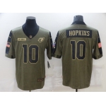 Men's Arizona Cardinals #10 DeAndre Hopkins Nike Olive 2021 Salute To Service Limited Player Jersey