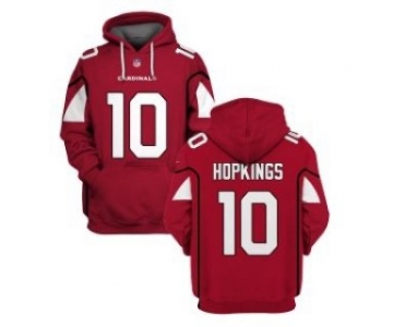 Men's Arizona Cardinals #10 DeAndre Hopkins Red 2021 Pullover Hoodie