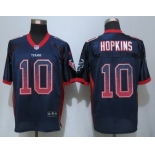 Men's Houston Texans #10 DeAndre Hopkins Navy Blue Drift Fashion NFL Nike Jersey