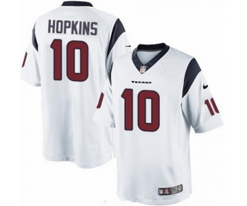 Men's Houston Texans #10 DeAndre Hopkins White Road Stitched NFL Nike Game Jersey