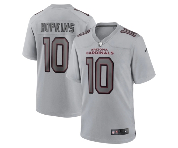 Men's Womens Youth Kids Arizona Cardinals #10 DeAndre Hopkins Nike Gray Atmosphere Fashion Game Jersey