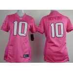 Nike Houston Texans #10 DeAndre Hopkins Pink Love Womens Jersey