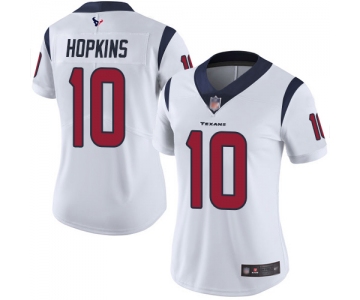 Texans #10 DeAndre Hopkins White Women's Stitched Football Vapor Untouchable Limited Jersey