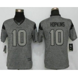 Women's Houston Texans #10 DeAndre Hopkins Nike Gray Gridiron NFL Gray Limited Jersey