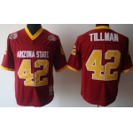 Arizona State Sun Devils #42 Pat Tillman Red Throwback Jersey