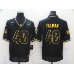 Men's Arizona Cardinals #40 Pat Tillman Black Gold 2020 Salute To Service Stitched NFL Nike Limited Jersey