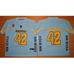 Men's Arizona State Sun Devils #42 Pat Tillman Gray Desert Ice 2015 College Football Jersey