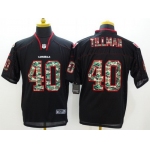 Nike Arizona Cardinals #40 Pat Tillman Black With Camo Elite Jersey