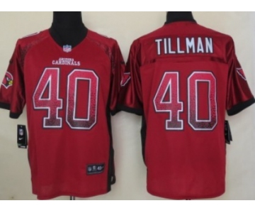 Nike Arizona Cardinals #40 Pat Tillman Drift Fashion Red Elite Jersey