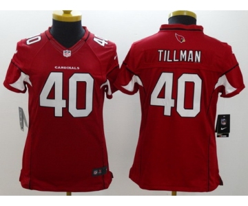 Nike Arizona Cardinals #40 Pat Tillman Red Limited Womens Jersey