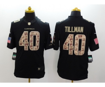 Nike Arizona Cardinals #40 Pat Tillman Salute to Service Black Limited Jersey