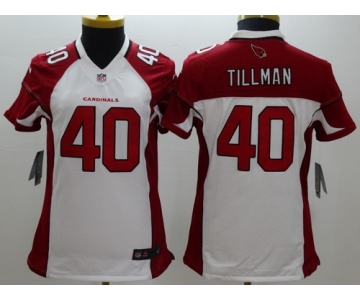 Nike Arizona Cardinals #40 Pat Tillman White Limited Womens Jersey