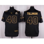 Nike Cardinals #40 Pat Tillman Pro Line Black Gold Collection Men's Stitched NFL Elite Jersey