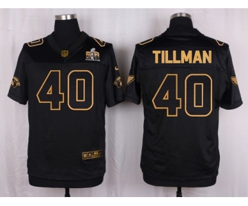 Nike Cardinals #40 Pat Tillman Pro Line Black Gold Collection Men's Stitched NFL Elite Jersey
