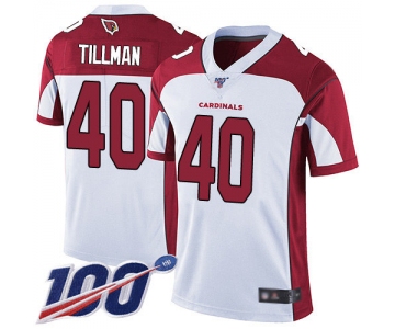 Nike Cardinals #40 Pat Tillman White Men's Stitched NFL 100th Season Vapor Limited Jersey