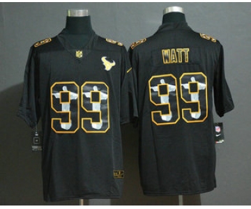 Men's Houston Texans #99 J.J. Watt Jesus Faith Black Vapor Untouchable Stitched NFL Nike Limited Jersey
