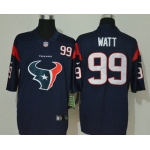 Men's Houston Texans #99 J.J. Watt Nav Blue 2020 NEW Team Logo Number Vapor Untouchable Stitched NFL Nike Limited Jersey