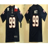 Men's Houston Texans #99 J.J. Watt Navy Blue 2018 Vapor Untouchable Stitched NFL Nike Limited Jersey