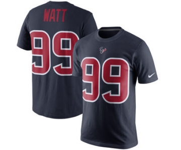 Men's Houston Texans 99 J.J. Watt Nike Navy Color Rush Player Pride Name & Number T-Shirt