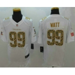 Men's Houston Texans #99 J.J. Watt White Salute To Service Stitched NFL Nike Limited Jersey