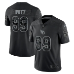Men's Womens Youth Kids Arizona Cardinals #99 J.J. Watt Black Nike NFL Black Reflective Limited Jersey