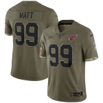 Men's Womens Youth Kids Arizona Cardinals #99 J.J. Watt Nike 2022 Salute To Service Limited Jersey - Olive