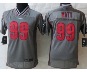 Nike Houston Texans #99 J.J. Watt 2013 Gray Vapor Kids Jersey