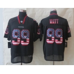 Nike Houston Texans #99 J.J. Watt 2014 USA Flag Fashion Black Elite Jersey