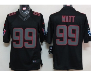 Nike Houston Texans #99 J.J. Watt Black Impact Limited Jersey