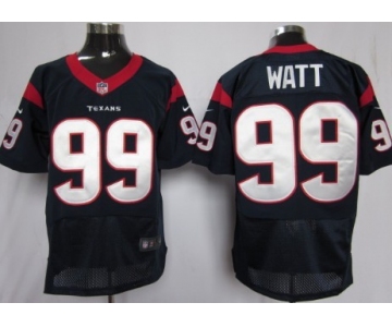 Nike Houston Texans #99 J.J. Watt Blue Elite Jersey