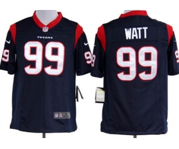 Nike Houston Texans #99 J.J. Watt Blue Game Jersey