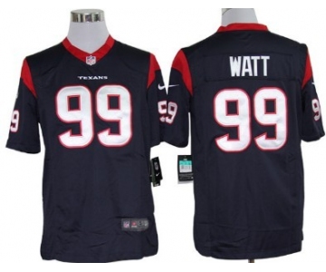 Nike Houston Texans #99 J.J. Watt Blue Limited Jersey