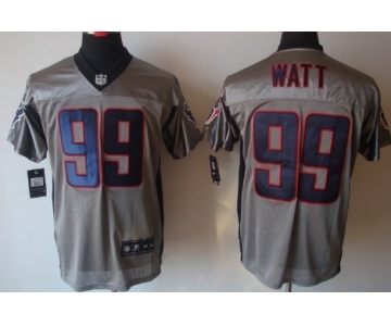 Nike Houston Texans #99 J.J. Watt Gray Shadow Elite Jersey
