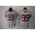 Nike Houston Texans #99 J.J. Watt Lights Out Gray Ornamented Elite Jersey