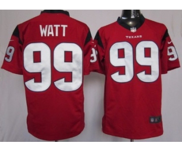 Nike Houston Texans #99 J.J. Watt Red Game Jersey
