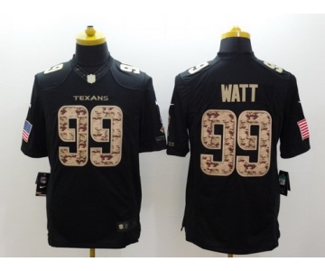 Nike Houston Texans #99 J.J. Watt Salute to Service Black Limited Jersey