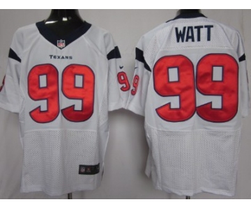 Nike Houston Texans #99 J.J. Watt White Elite Jersey