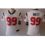 Nike Houston Texans #99 J.J. Watt White Limited Womens Jersey
