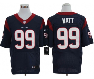 Size 60 4XL-J.J. Watt Houston Texans #99 Blue Stitched Nike Elite NFL Jerseys