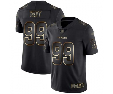 Texans #99 J.J. Watt Black Gold Men's Stitched Football Vapor Untouchable Limited Jersey