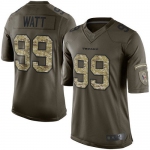 Texans #99 J.J. Watt Green Men's Stitched Football Limited 2015 Salute to Service Jersey