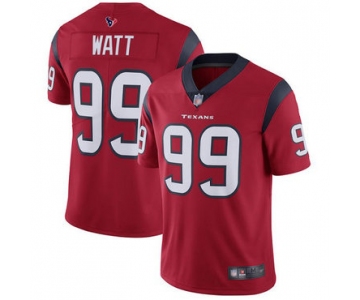 Texans #99 J.J. Watt Red Alternate Men's Stitched Football Vapor Untouchable Limited Jersey