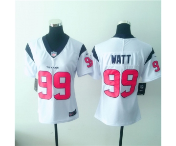 Women's Houston Texans #99 J.J. Watt White 2017 Vapor Untouchable Stitched NFL Nike Limited Jersey